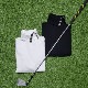 韓国ゴルフウェア アンバルカラーネック 長袖 Ｔシャツ