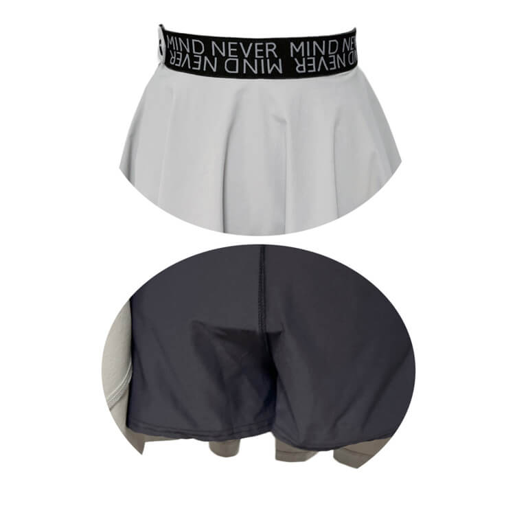 バックコンシャス レタリング フレア ミニスカート