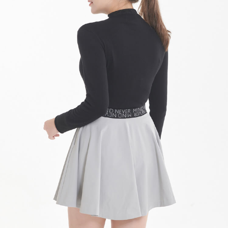 バックコンシャス レタリング フレア ミニスカート