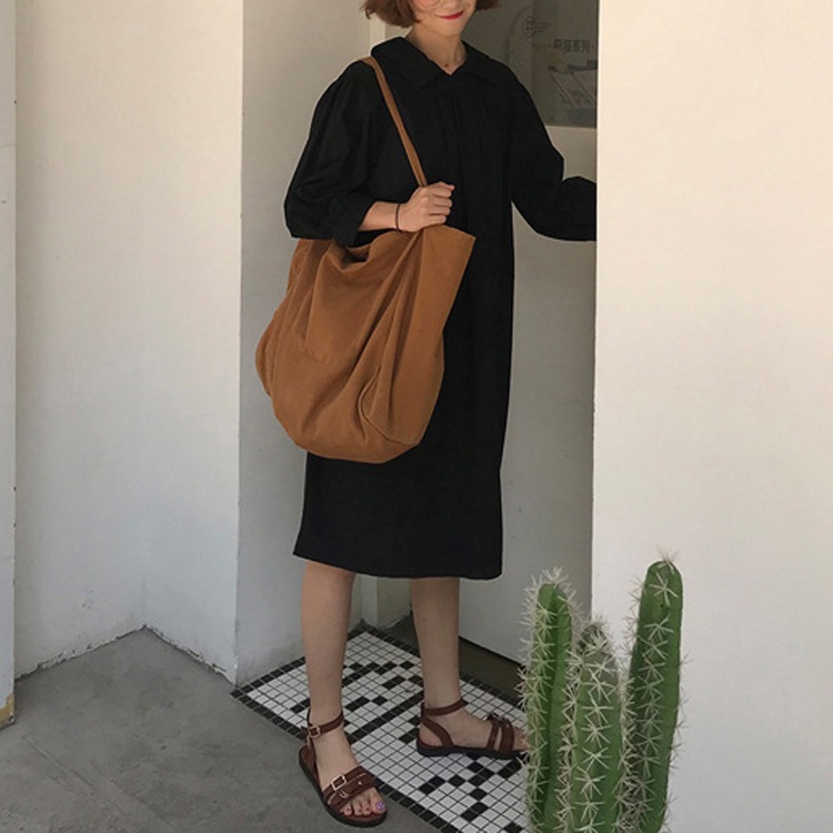 大きめ 大容量 シンプル キャンパス トートバッグ