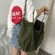 大きめ 大容量 シンプル キャンパス トートバッグ