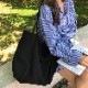 大きめ 大容量 シンプル キャンパス トートバッグ