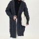 ケーブル編み ニット ロングカーディガン