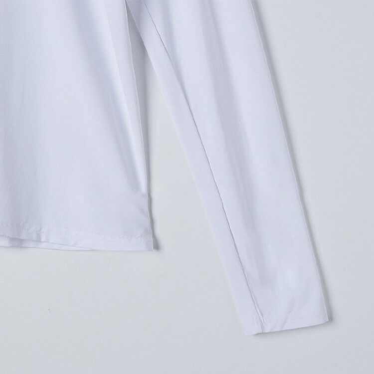 韓国ゴルフウェア バイカラー 長袖 ポロシャツ トップス