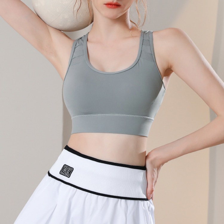 レーサーバック カップ付き Uネック スポーツブラ