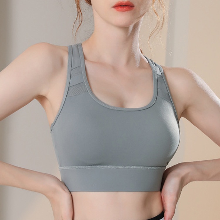 レーサーバック カップ付き Uネック スポーツブラ