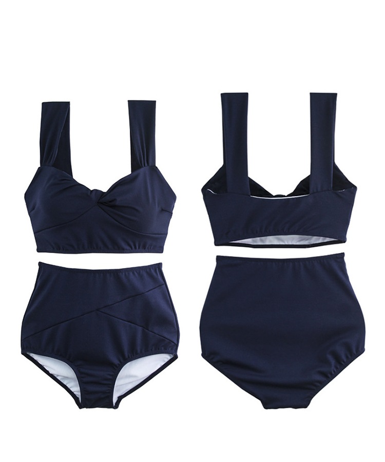 フロントクロス ハイウエスト ビキニ 水着

