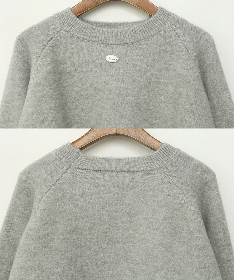 クロップド丈 ウール混 ニット トップス 韓国ゴルフウェア