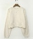 クロップド丈 ウール混 ニット トップス 韓国ゴルフウェア