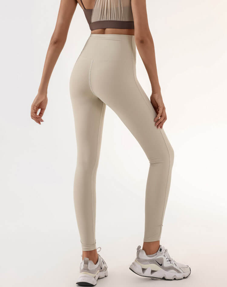 ハイウエスト 九分丈 ヨガパンツ 高ストレッチ