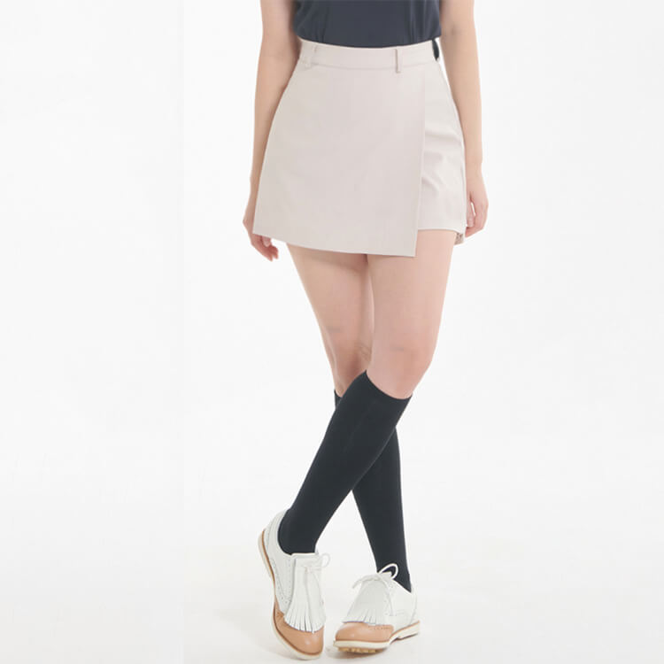 バックプリーツ Ａライン ラップスカート ショーツパンツ