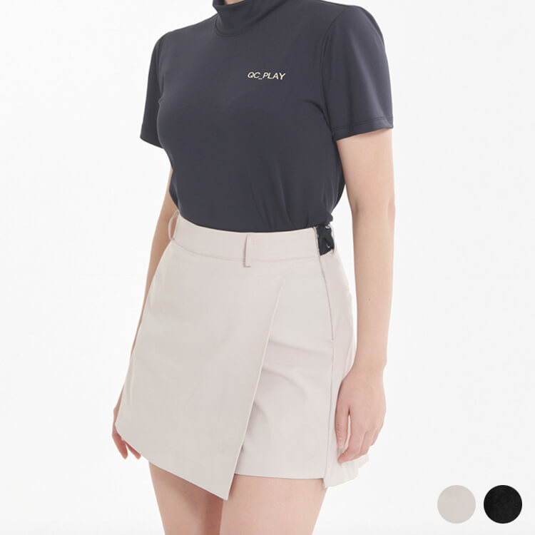 バックプリーツ Ａライン ラップスカート ショーツパンツ