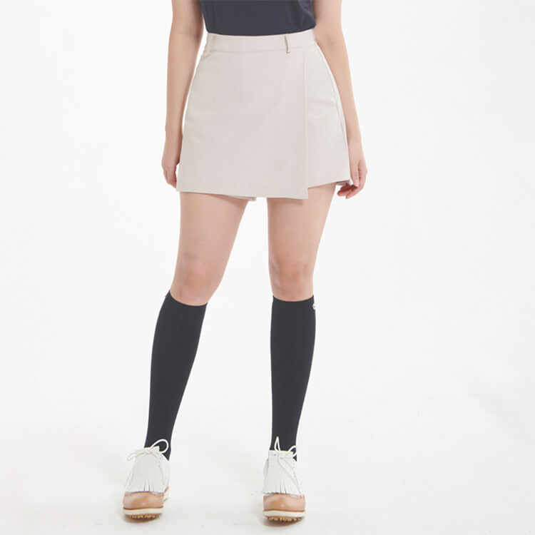 バックプリーツ Ａライン ラップスカート ショーツパンツ