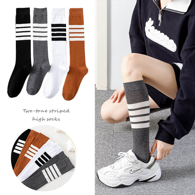 韓国 ライン 引き締め ハイソックス ゴルフ

