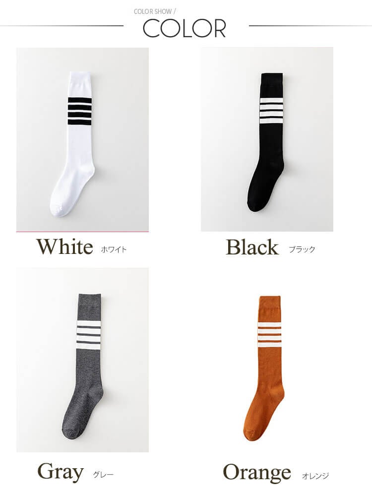 韓国 ライン 引き締め ハイソックス ゴルフ

