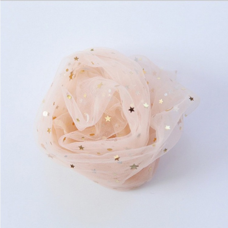 星月柄メッシュルーズソックス