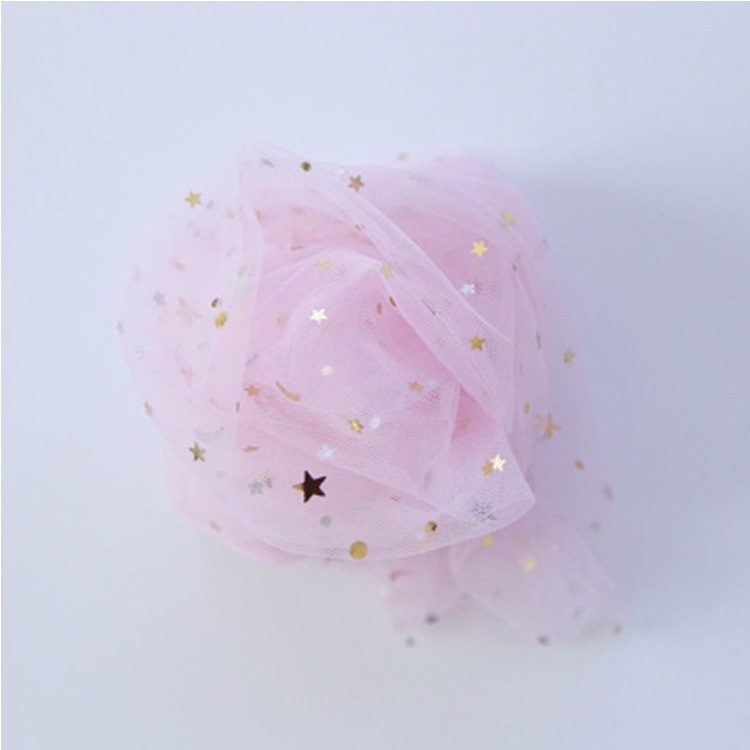 星月柄メッシュルーズソックス