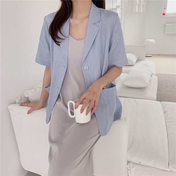 夏 薄手 半袖 カジュアルジャケット