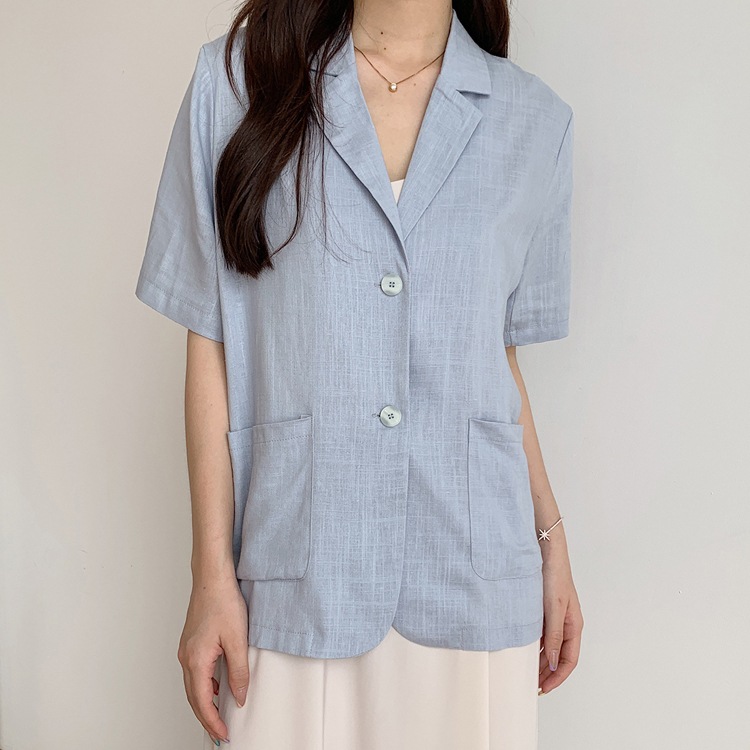 夏 薄手 半袖 カジュアルジャケット