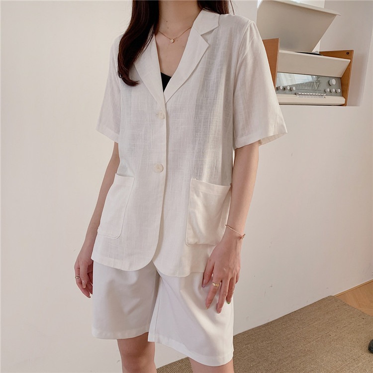 夏 薄手 半袖 カジュアルジャケット