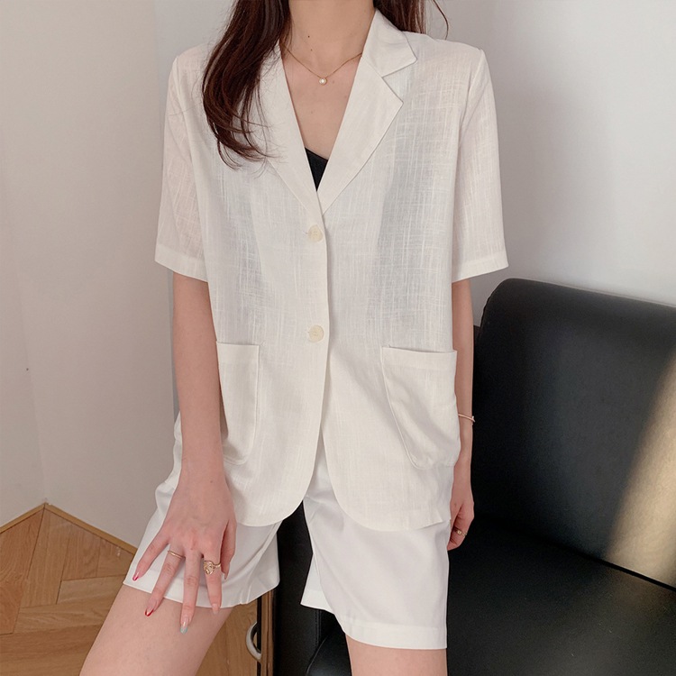 夏 薄手 半袖 カジュアルジャケット
