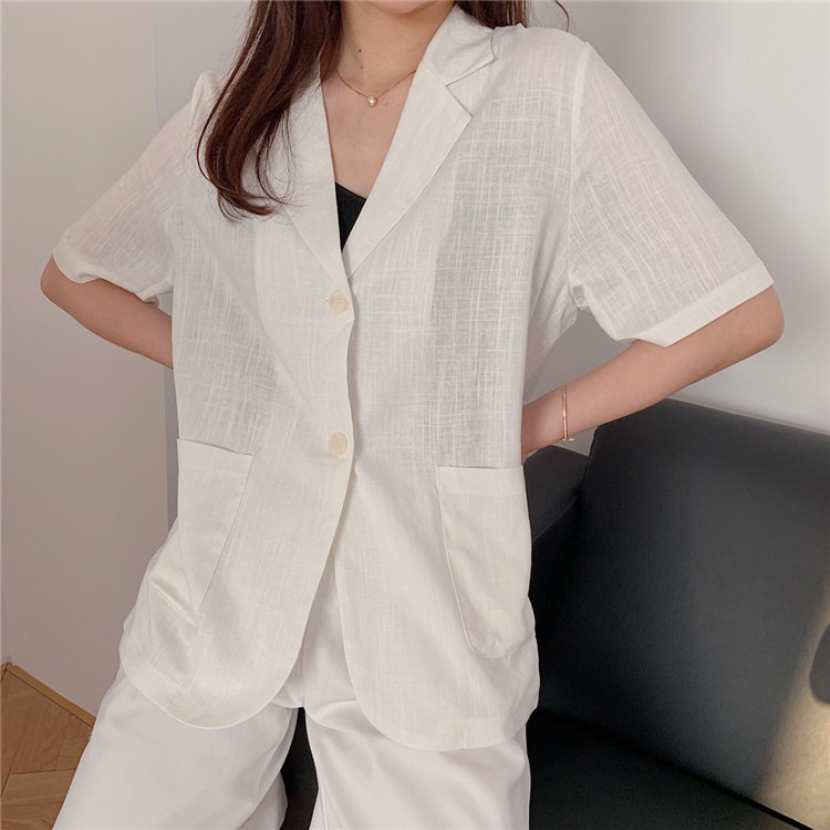 夏 薄手 半袖 カジュアルジャケット