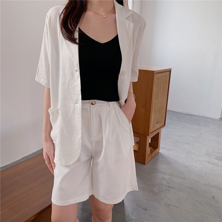 夏 薄手 半袖 カジュアルジャケット