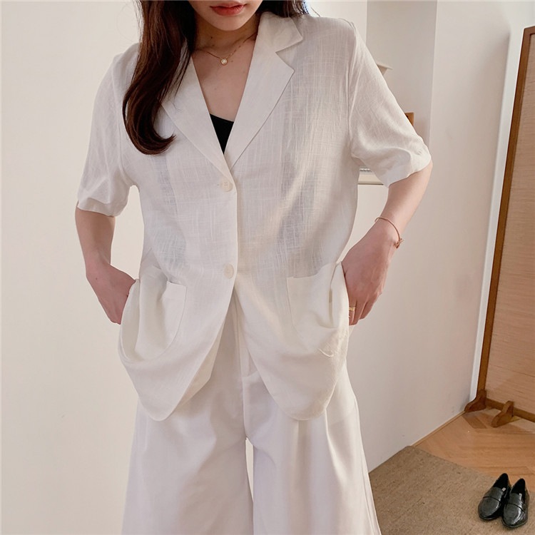 夏 薄手 半袖 カジュアルジャケット