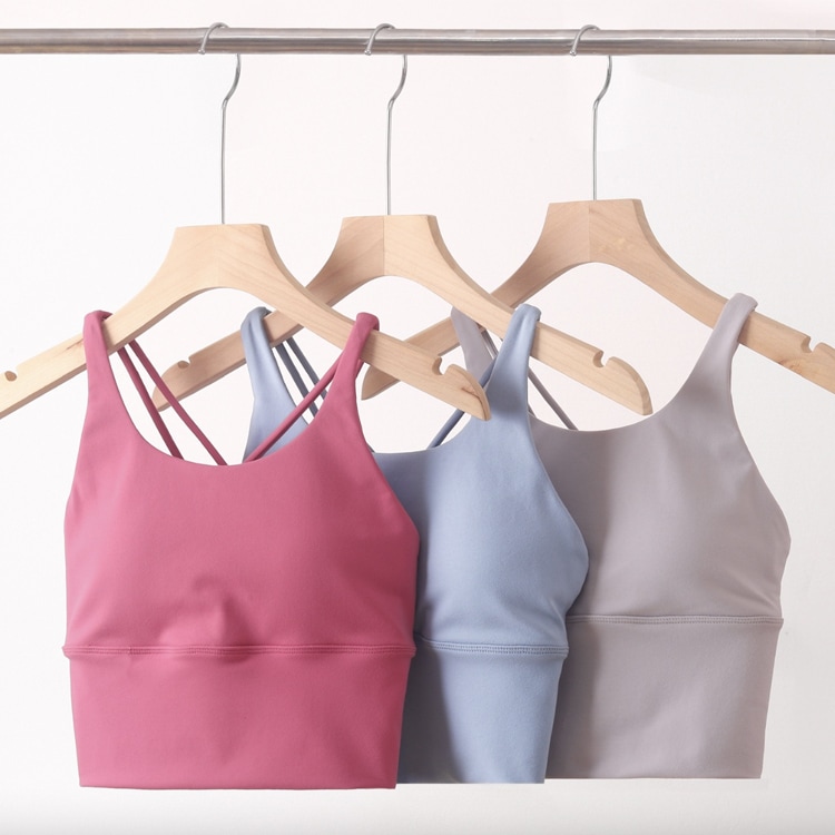 カップ付き バッククロス タンクトップ ヨガウエア