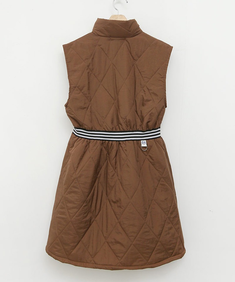 ハイネック キルティング ワンピース 韓国ゴルフウェア