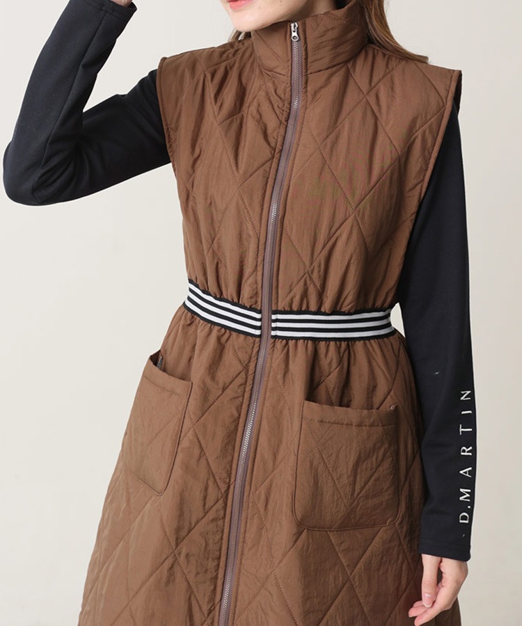 ハイネック キルティング ワンピース 韓国ゴルフウェア | ゴルフ