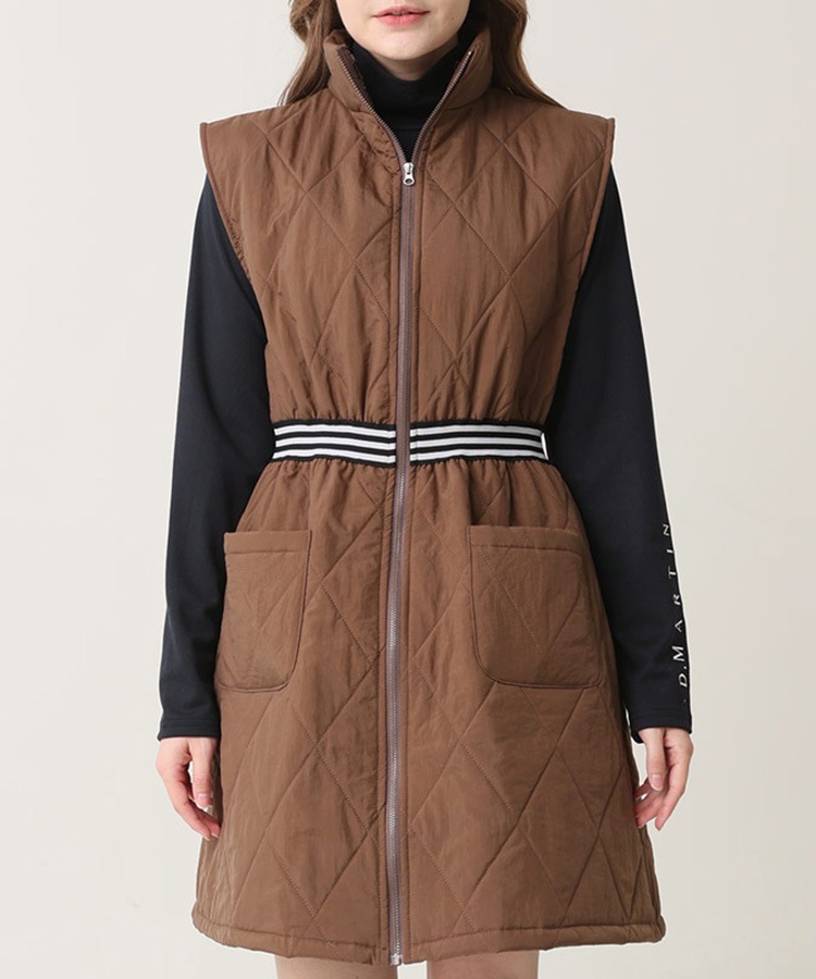 ハイネック キルティング ワンピース 韓国ゴルフウェア | ゴルフ