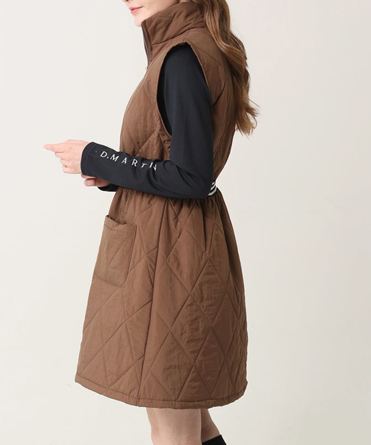 ハイネック キルティング ワンピース 韓国ゴルフウェア | ゴルフ