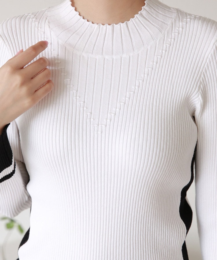 モックネック リブニット トップス 韓国ゴルフウェア | ゴルフ,ゴルフ