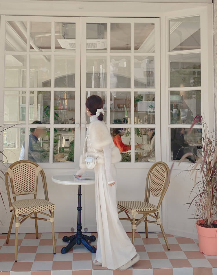 てろんと感 ロング丈 プリーツ ワイドパンツ スラックス