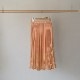 オレンジドット プリーツ ロングスカート