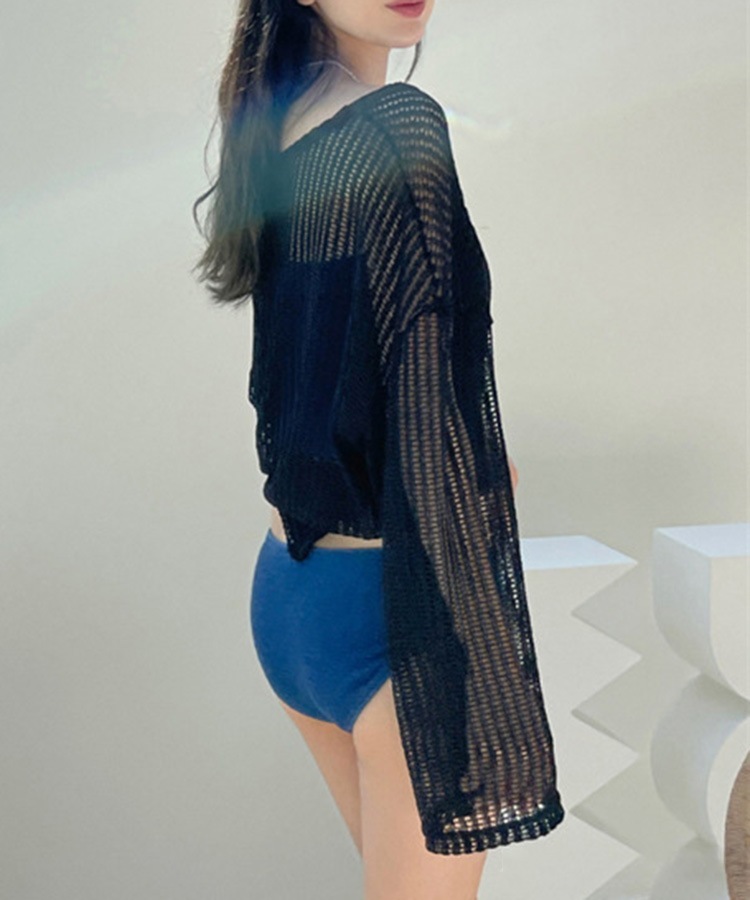 メッシュ 長袖 シアー Tシャツ ラッシュガード

