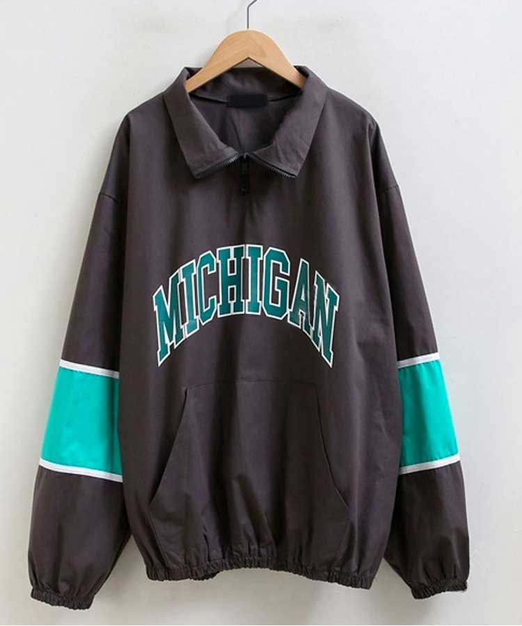 ゴルフウェア ハーフジップアップ ロゴ トップス