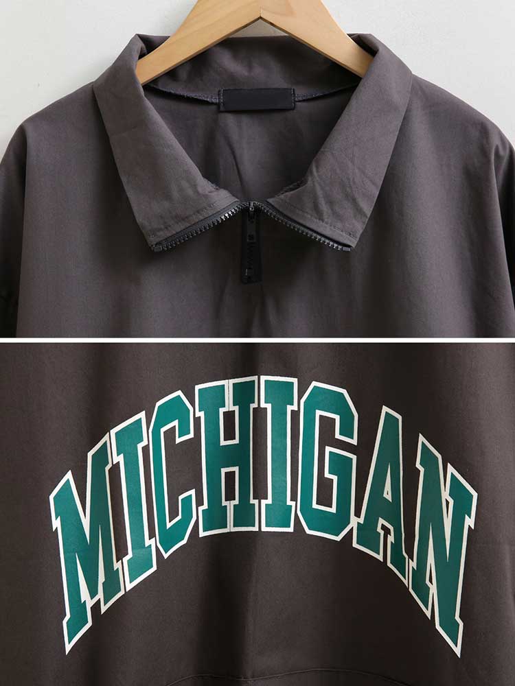 ゴルフウェア ハーフジップアップ ロゴ トップス