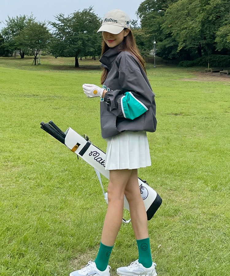 ゴルフウェア ハーフジップアップ ロゴ トップス