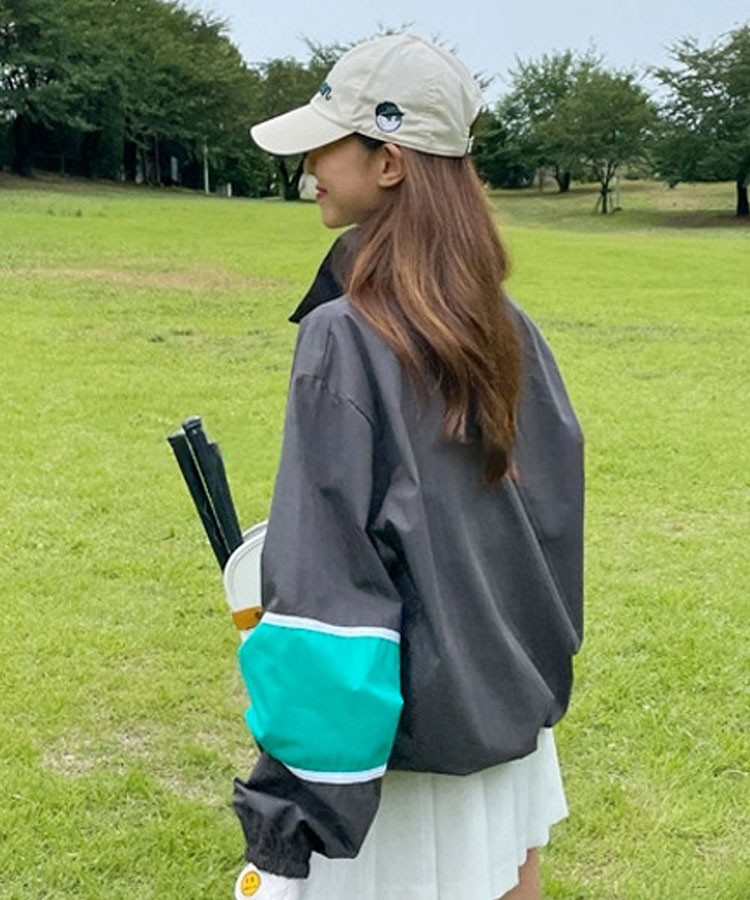 ゴルフウェア ハーフジップアップ ロゴ トップス