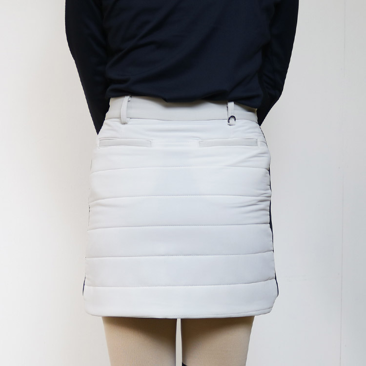 韓国ゴルフウェア サイドカラー ペディング ミニスカート