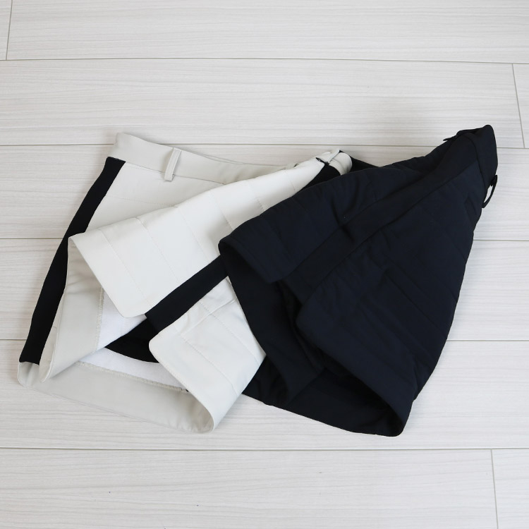 韓国ゴルフウェア サイドカラー ペディング ミニスカート