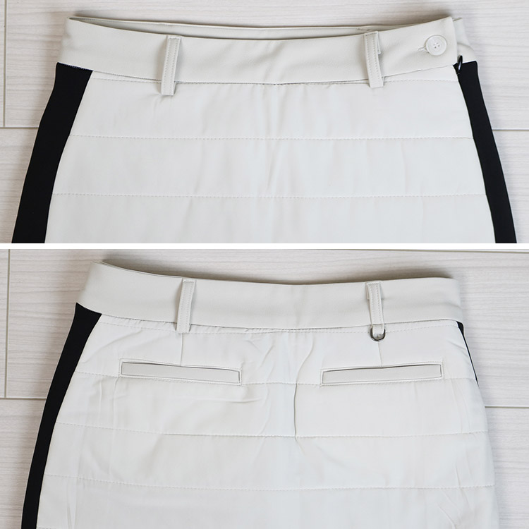 韓国ゴルフウェア サイドカラー ペディング ミニスカート