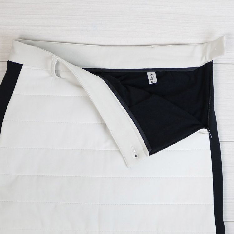 韓国ゴルフウェア サイドカラー ペディング ミニスカート