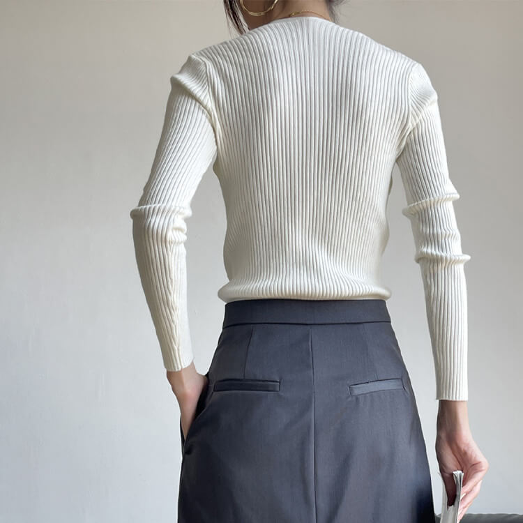 スクエアネック ボレロ風 スクエアネック ニット