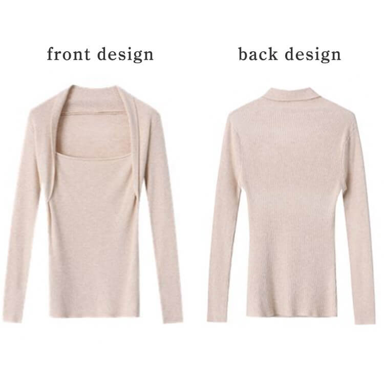 スクエアネック ボレロ風 スクエアネック ニット