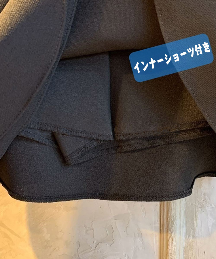 千鳥格子 Ａライン ミニスカート ゴルフウエア