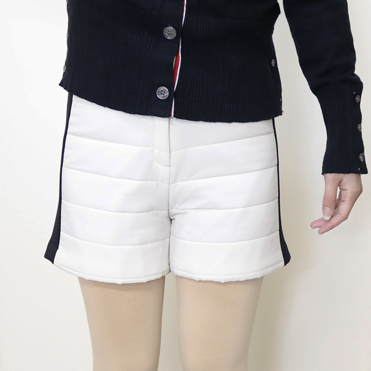 韓国ゴルフウェア パディング バイカラー ショートパンツ