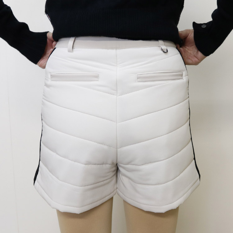 韓国ゴルフウェア パディング バイカラー ショートパンツ